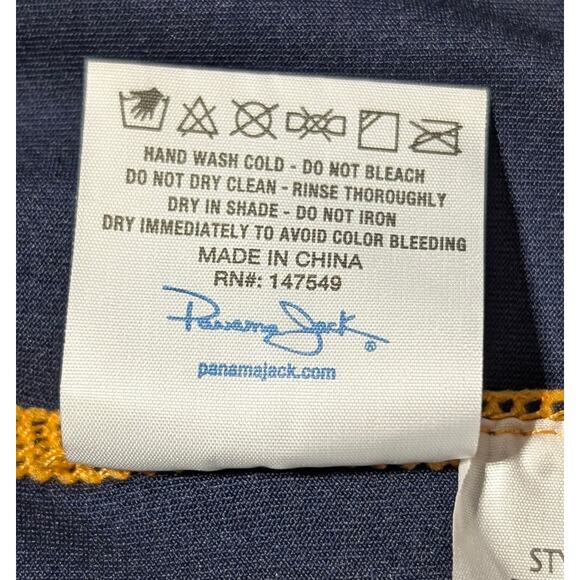 Panama Jack Men’s Rashguard Shirt XL Navy UPF 35+ Quick Dry Stretch Swim Tee NWT - Picture 11 of 13